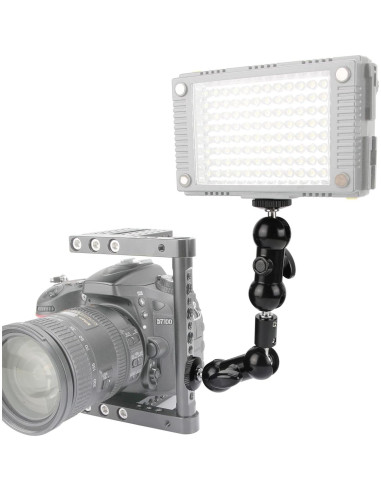 Soporte Mágico Articulado CAMVATE 1/4" para Monitor y Luz LED