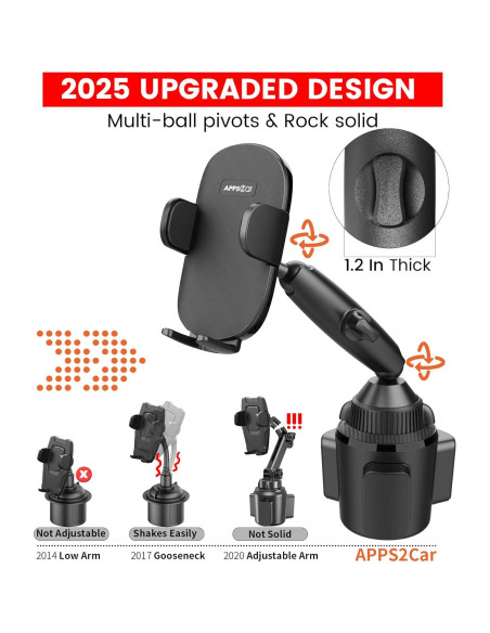 Soporte para Teléfono de Coche Wiiki-Tech H9-Y1B Ajustable