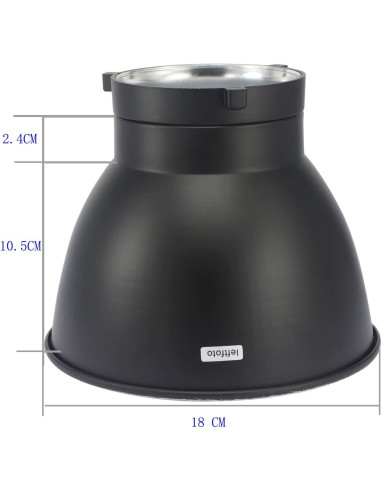 Reflector difusor 18cm Bowens LEFTFOTO para luz estroboscópica