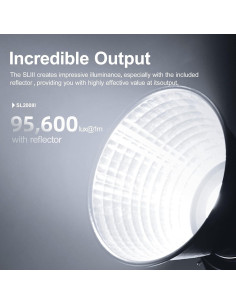 Luz de Video LED Godox SL200III 200W 95600Lux 5600K CRI96+ 2