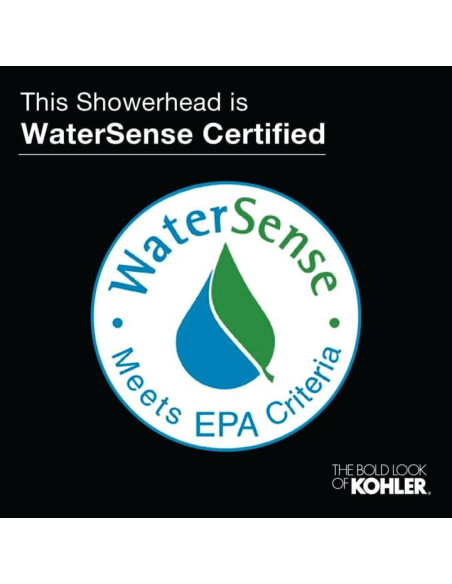 Cabezal de Ducha Kohler Awaken 2-en-1 Negro Mate 1.75 GPM