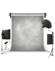 Fondo Fotográfico Gris Claro Abstracto Kate 1.5x2.2m Microfibra