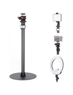 Soporte de trípode Koolehaoda ST-2070 de fibra de carbono 40.6-71.1 cm