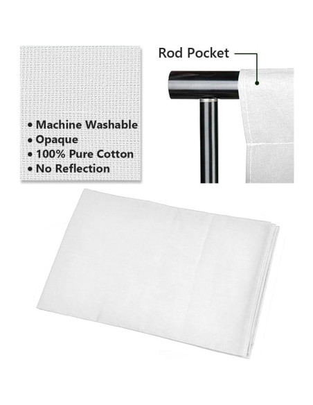 Kit de Estudio Fotográfico HYJ-1028 con Fondo Muselina 3.66x3.05m