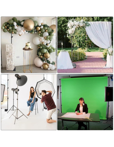 Kit de Estudio Fotográfico HYJ-1028 con Fondo Muselina 3.66x3.05m