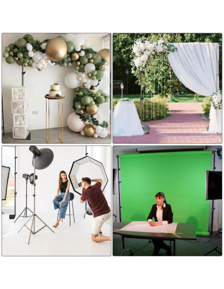 Kit de Estudio Fotográfico HYJ-1028 con Fondo Muselina 3.66x3.05m