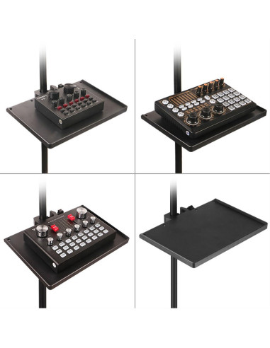 Bandeja Ajustable para Soporte de Micrófono 2 Pcs ABS