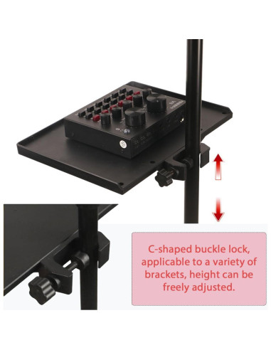 Bandeja Ajustable para Soporte de Micrófono 2 Pcs ABS