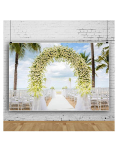 Fondo Fotográfico Vinilo 7x5ft Verde Claro ZARROUEA