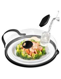 Cubierta para Microondas NUTIKAS 25.4 cm con Vaporera