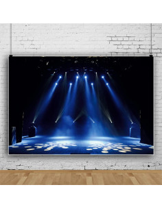 Telón de Fondo de Vinilo Yeele 2.2x1.5m Azul para Fotografía 2