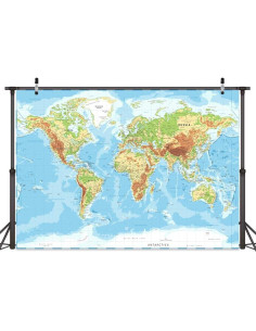 Fondo de Fotografía Mapa Mundial 220x150 cm MERCHR 2