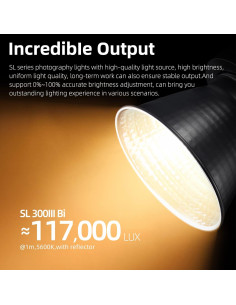 Godox SL300IIIBi 330W Luz LED Ajustable 2800K-6500K 2