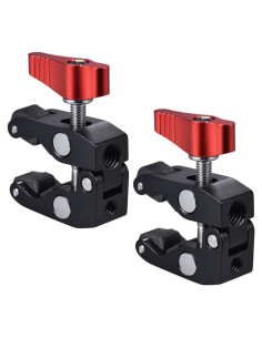 Pinza Super Andoer 1/4 y 3/8 para Accesorios de Cámara