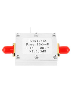 Módulo Amplificador RF de Bajo Ruido 21dB TOPINCN 0.01-4GHz