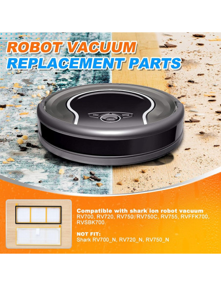 Filtros de Reemplazo MyKEEPOW para Aspiradora Robot Shark ION RV750