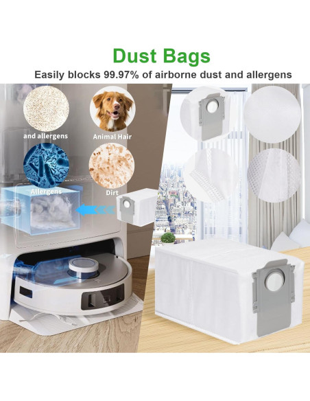 Kit 18 Piezas Accesorios Roborock Qrevo S5V/S5A - Feilifan Kit 18 Piezas Accesorios Roborock Qrevo S5V/S5A - Feilifan