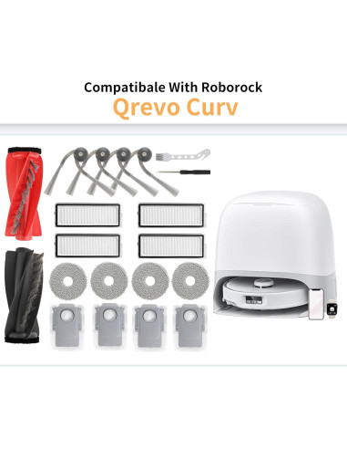 Kit 18 Piezas Accesorios Roborock Qrevo S5V/S5A - Feilifan