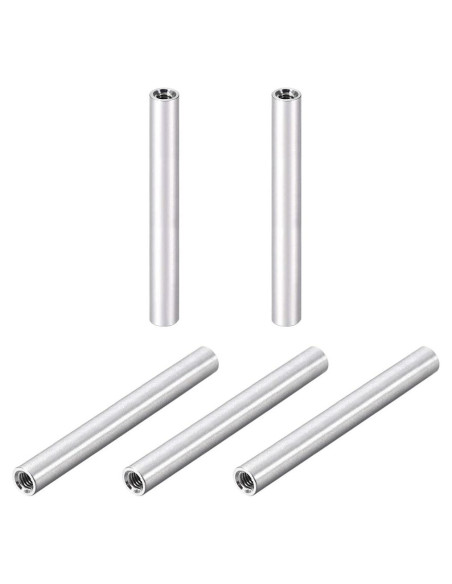 Columna Espaciadora Redonda de Aluminio uxcell M3x70mm - 5 Pcs