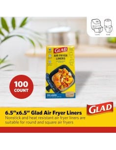 Forros para Freidora de Aire Glad 16.5 cm - 100 Unidades Antiadherentes 2