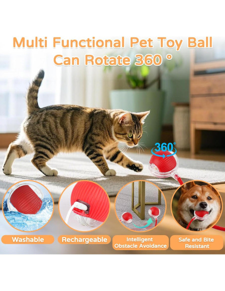 Juguete Interactivo para Gatos Goosheep 2 Pack Bola Automática Juguete Interactivo para Gatos Goosheep 2 Pack Bola Automática