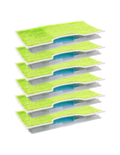 Repuesto de Mopa Reutilizable Flammi para Shark VACMOP - 6 Juegos Verde