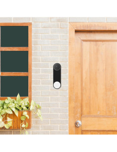 Funda de Silicona kwmobile para Google Nest Doorbell Negra 2