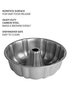 Molde para Pastel Acanalado 23 cm Cooking Light Antiadherente 2