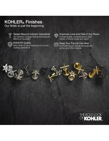 Cabezal de Ducha KOHLER Forte 3 Modos 1.75 GPM Bronce Cepillado