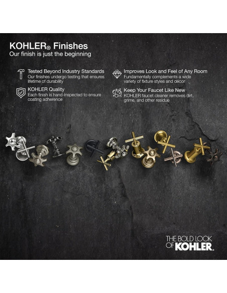 Cabezal de Ducha KOHLER Forte 3 Modos 1.75 GPM Bronce Cepillado