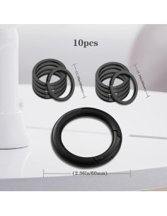 Anillos de Llave Divididos Idakekiy 10 Piezas 30mm Metal 2