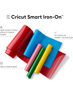Vinilo de Transferencia Térmica Cricut Smart Iron On Rojo 3 Rollos 2