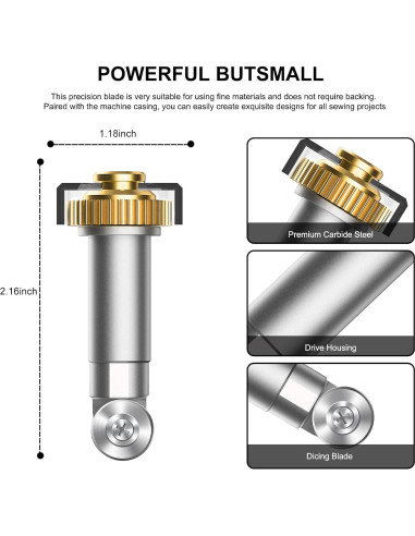 Cuchilla Rotativa UTNVBTR + Carcasa para Maker 3 y 4 - Corte Preciso