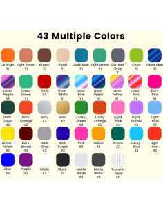 Vinilo Permanente Sooez 75 Pack 30.48cm x 30.48cm Multicolor 2