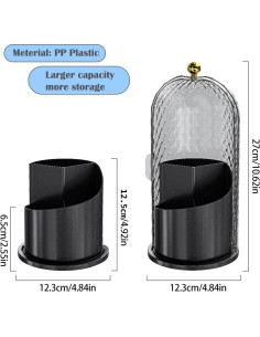 Soporte Organizador para Brochas de Maquillaje JIANGLAI Negro 2