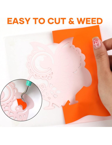 Paquete de Vinilo de Transferencia de Calor HTVRONT 20 Colores 30.48 x 91.44 cm