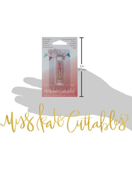 Cuchillas de Carburo Miss Kate Cuttables 45 Estándar - Paquete de 5