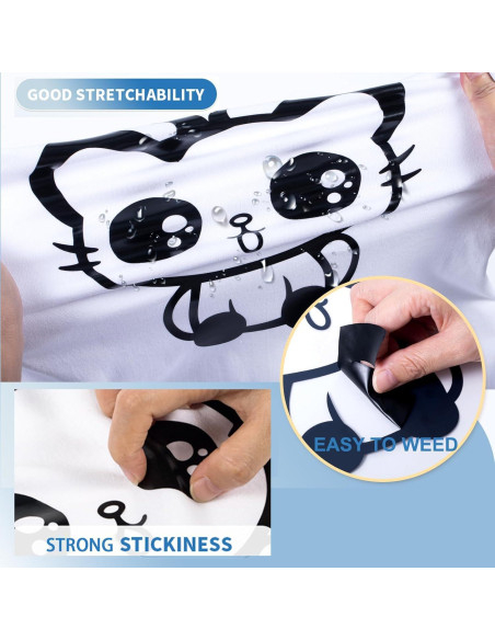 Vinilo de Transferencia de Calor Amavinyl Negro 30.48 cm x 10.67 m