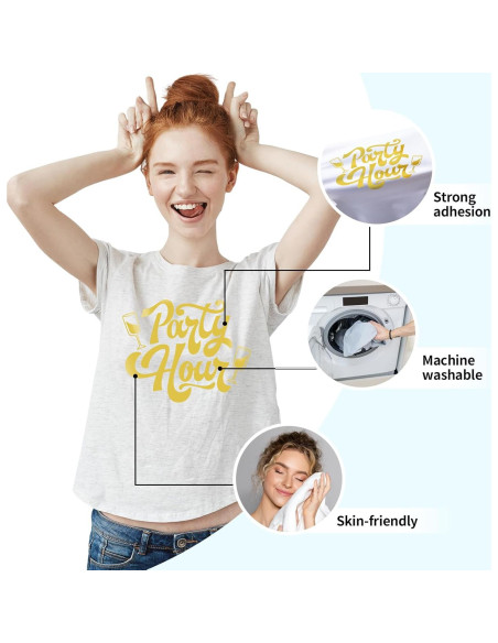 Vinilo de Transferencia de Calor Sileelis 12x10.67m Dorado Mate