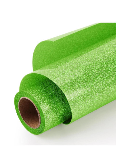 Vinilo de Transferencia de Calor HTV Brillante HYQJJ Verde 30.48x3.05m Vinilo de Transferencia de Calor HTV Brillante HYQJJ Verde 30.48x3.05m