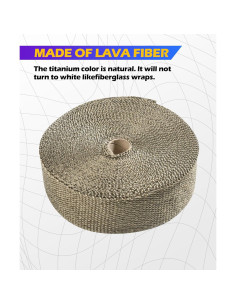 Envoltura Térmica de Escape SCUARI 2" x 15.24m Gris Verde 2