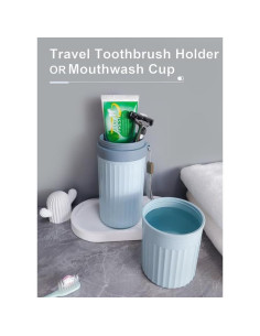 Estuche de Cepillo de Dientes de Viaje LIKAJON Azul 20.3 cm 2