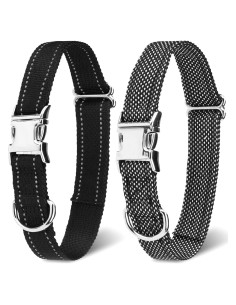 Correa de Collar para Perros ESGPET Reflectante 2 Piezas 20-61cm