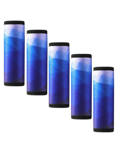 5 Envolturas de Mango de Neopreno GOWRAPS Azul para Maletas 5 Envolturas de Mango de Neopreno GOWRAPS Azul para Maletas