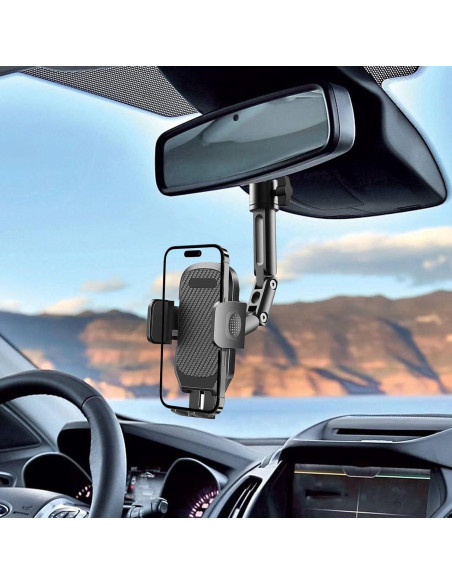 Soporte para Teléfono de Coche Qiling - Espejo Retrovisor Ajustable Soporte para Teléfono de Coche Qiling - Espejo Retrovisor Ajustable