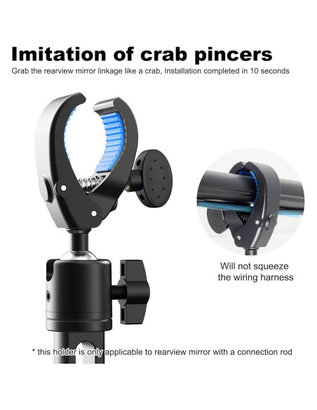 Soporte para Teléfono de Coche Qiling - Espejo Retrovisor Ajustable Soporte para Teléfono de Coche Qiling - Espejo Retrovisor Ajustable