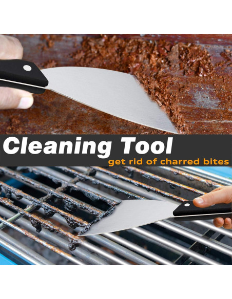 Juego de 2 raspadores de acero inoxidable Leonyo para cocina