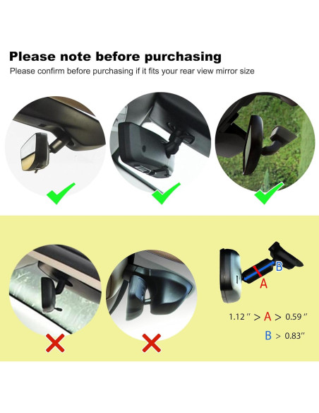 Soporte para Teléfono de Coche Qiling - Espejo Retrovisor Ajustable Soporte para Teléfono de Coche Qiling - Espejo Retrovisor Ajustable