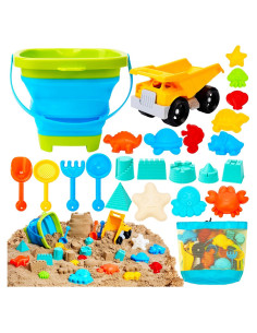 Juego de Juguetes de Playa Sloosh 24 Piezas con Camión