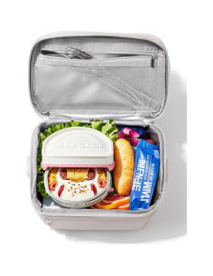 Bolsa de Almuerzo Aislante GLORIEROO Beige 8L Cerrable 2